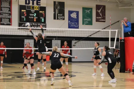 Black Bears victorious in volleyball action